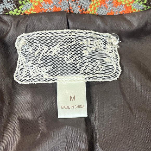 Nick & Mo Multicolor Women's Trendy Coat Sz M - Picture 4 of 9